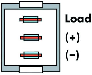 Diamond Group DG136PB 12V Illunminated On/Off Switch, Black w/Blue Light