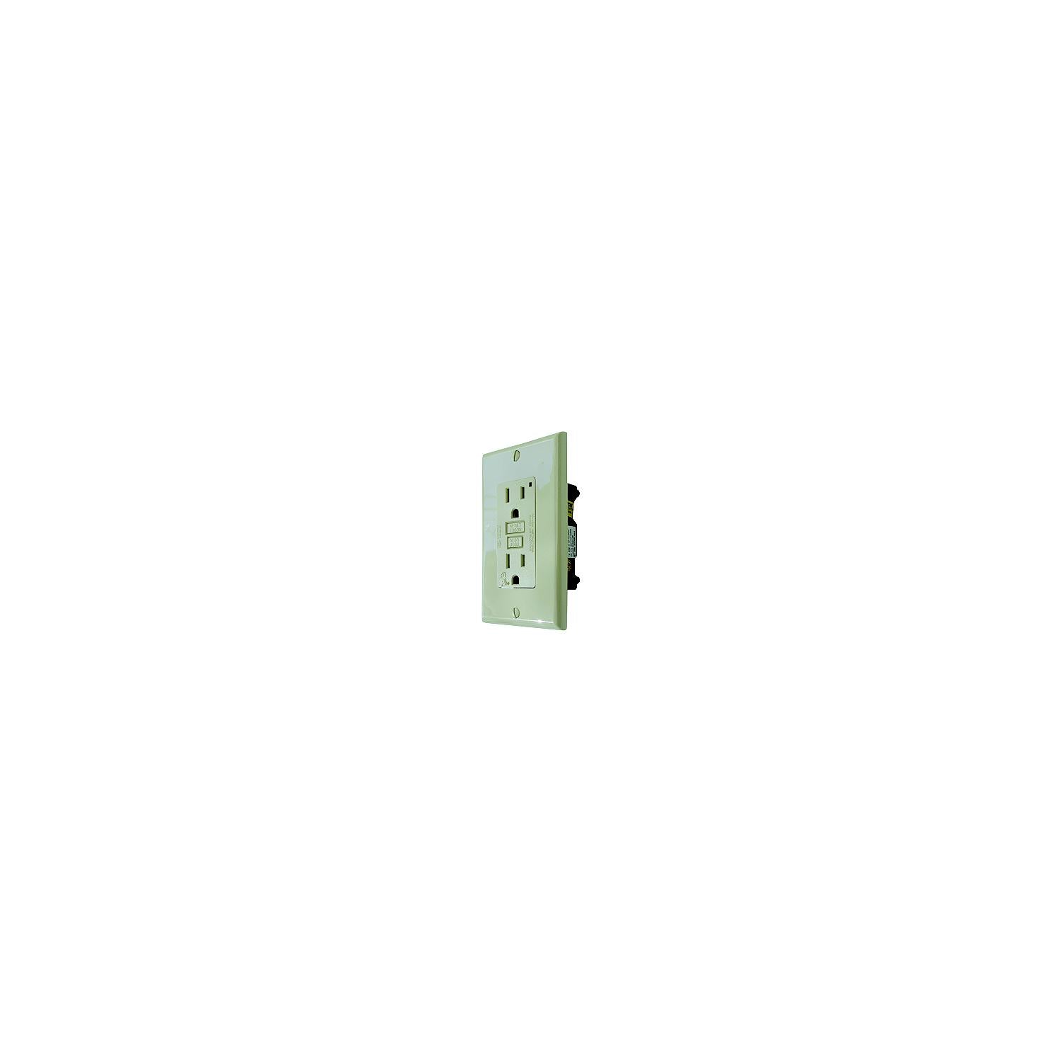 Diamond Group DG151VP GFI Receptacle w/Light, White