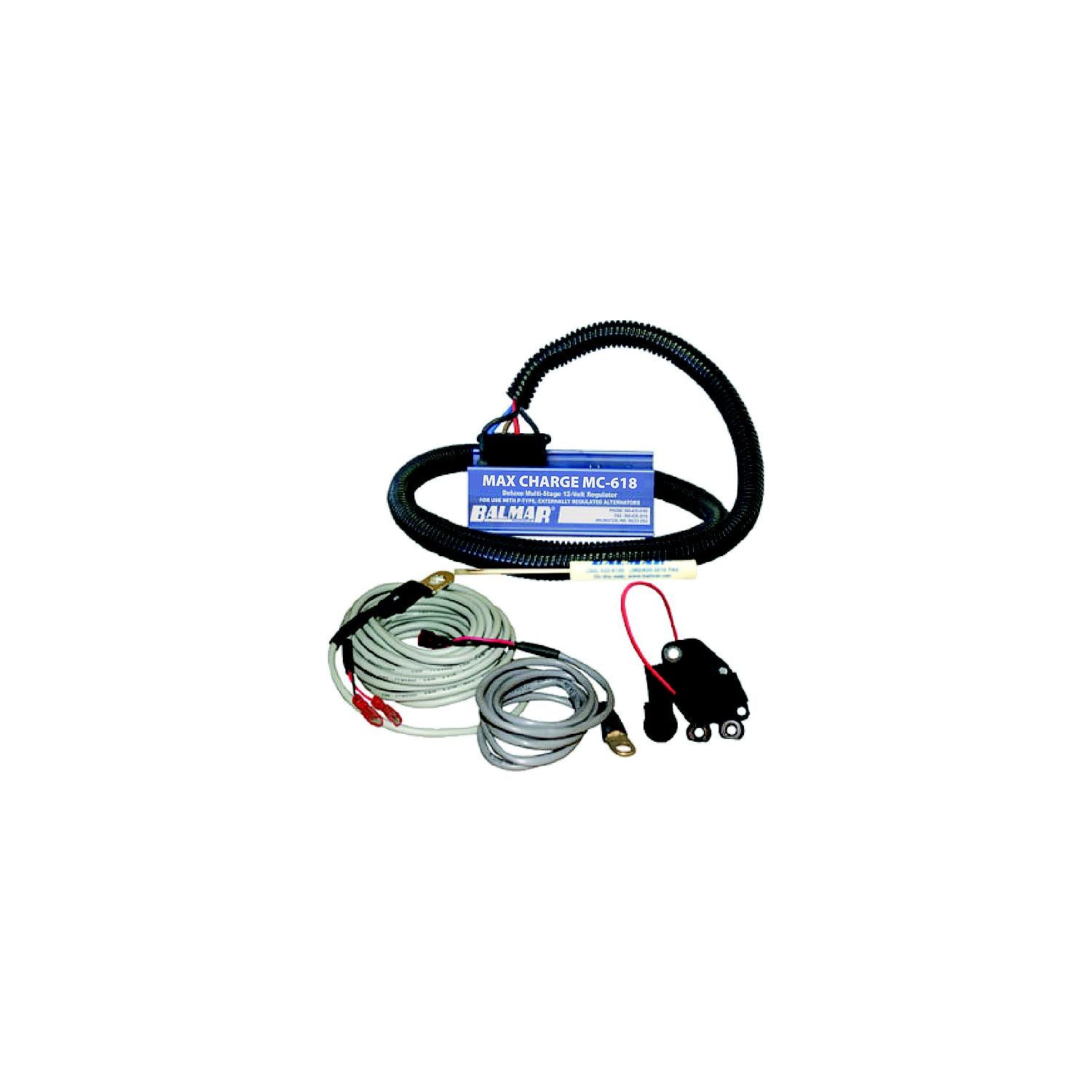 Balmar MC-618-VL-01 MC618VL01 Max Charge MC618 Voltage Regulator w/ Temp Sensor, 12V