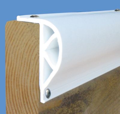 Dock Edge DE1210F ProDock Commercial Grade Heavy Slant P Profile, White, 8', 3/pk