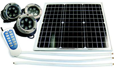 Dock Edge DE96283F Solar Underwater Light Set, 3/Pk