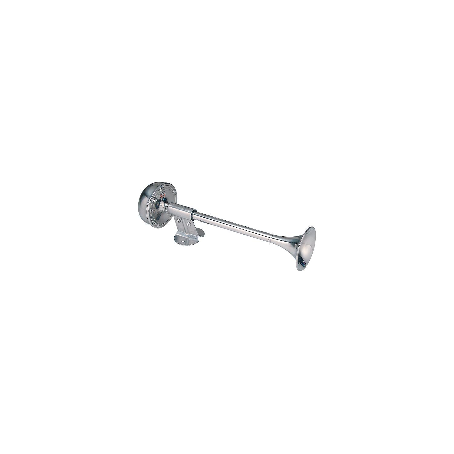 Attwood 10010 Marinco Compact Single Trumpet Electric Horn 12V Stainless Steel