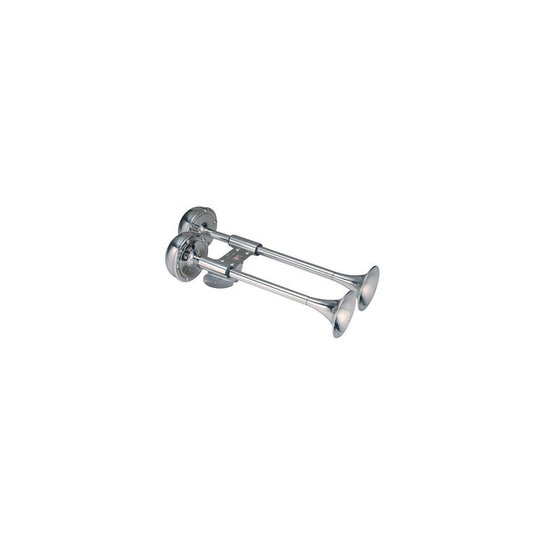 Attwood 10011 Marinco Compact Dual Trumpet Electric Horn 12V Stainless Steel