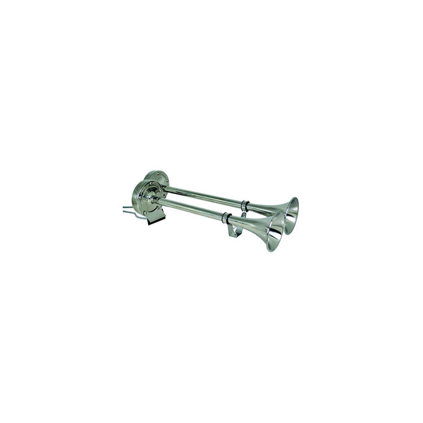 Attwood 10018XL Marinco Dual Trumpet Electric Horn Stainless Steel