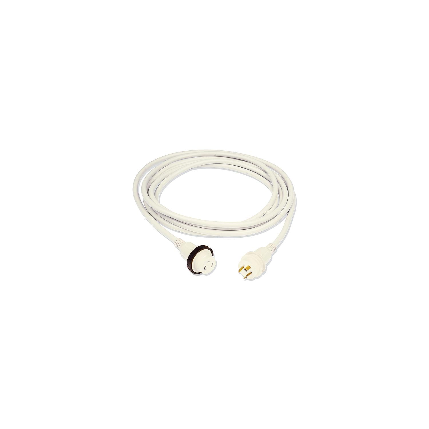 Marinco 199120 30A/125V Powercord PlusÂ® ShorePower Cordset w/LED, 50' White