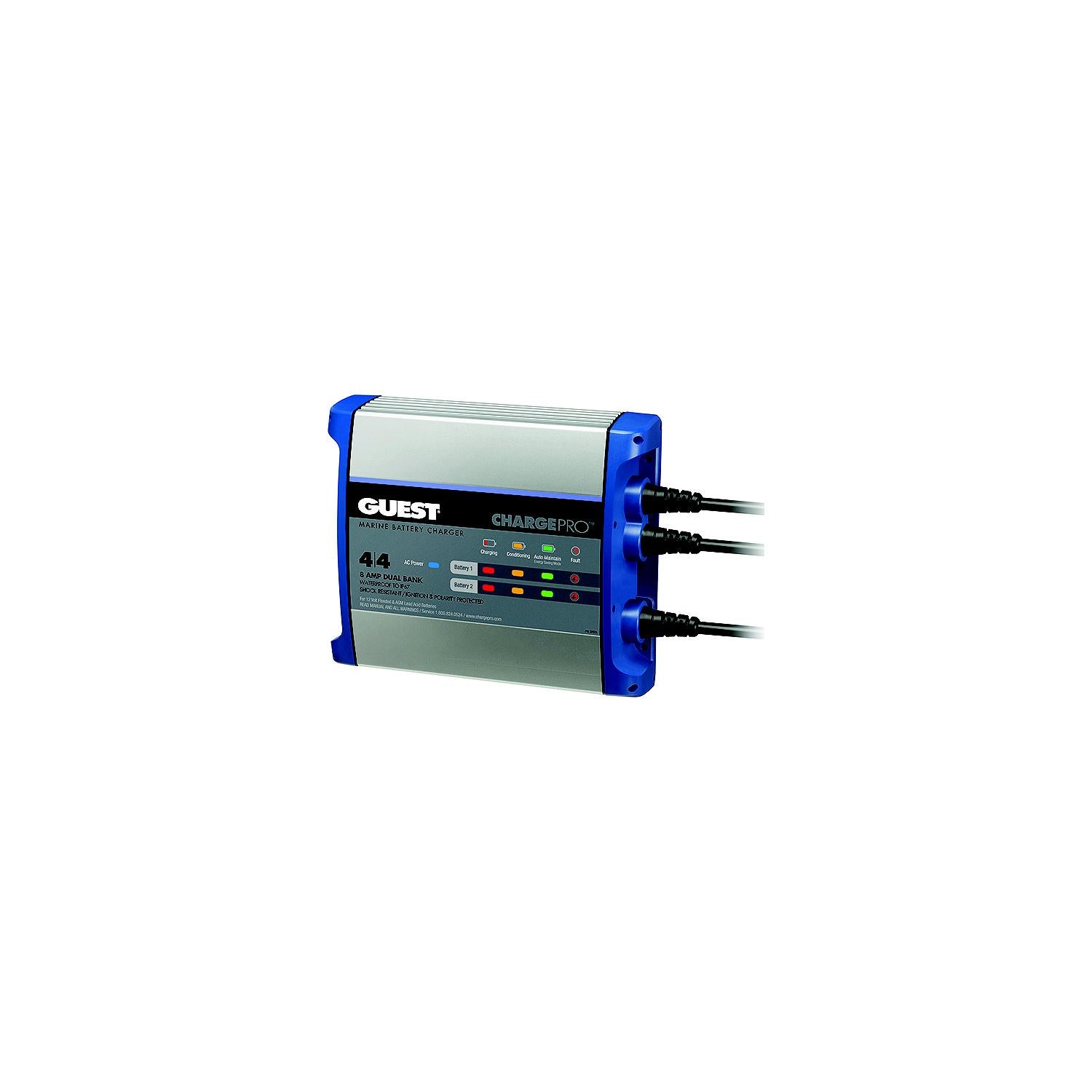Guest Rec 2707A ChargePro On-Board Battery Charger, 8 Amps, 2 Banks