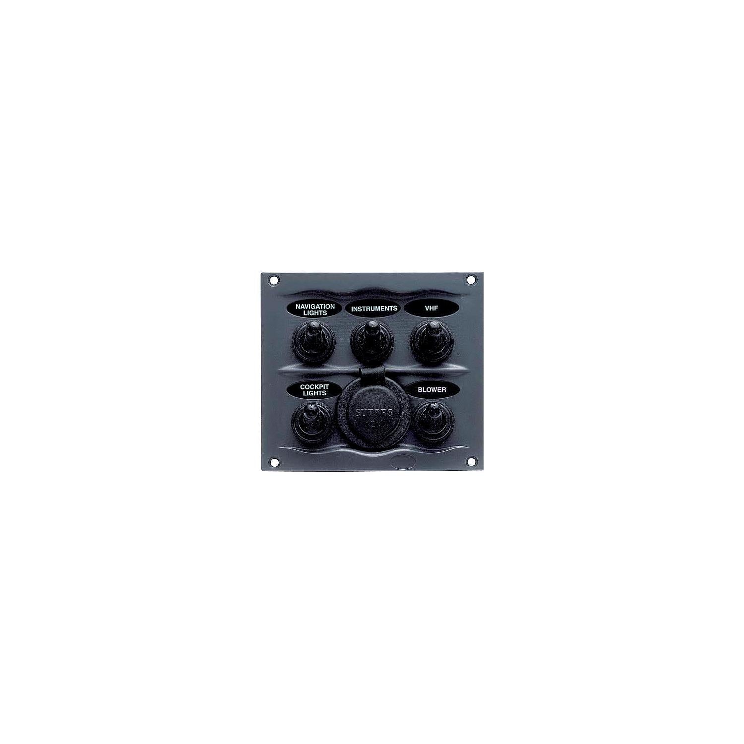 BEP 900-5WPS Marinco Waterproof Switch Panel