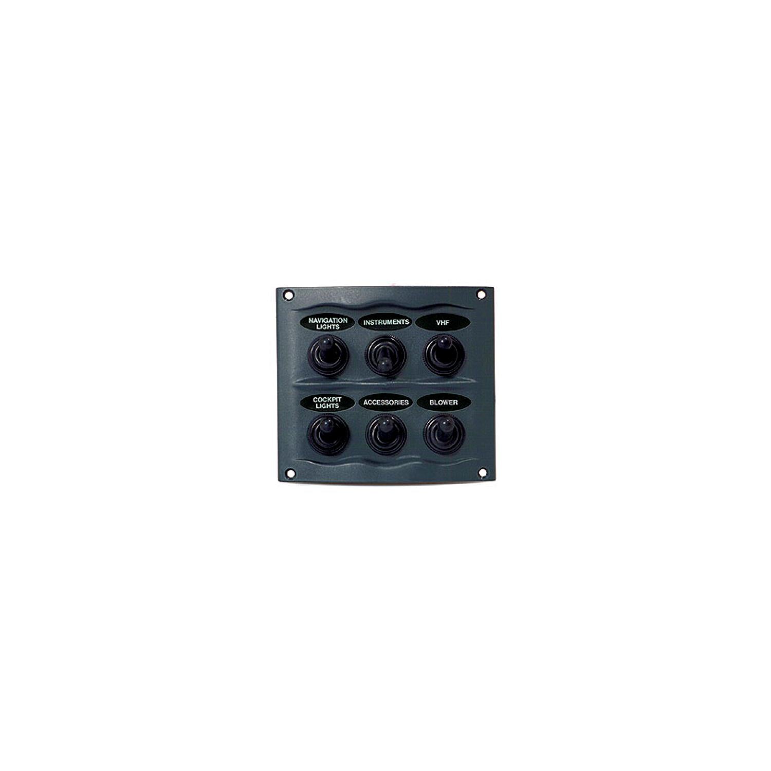 BEP 900-6WP Marinco Waterproof Switch Panel