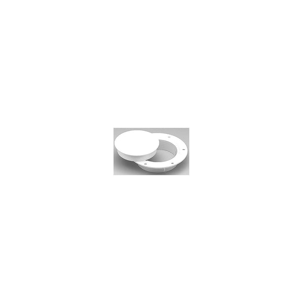 Attwood N10863DW Marinco Snap-In Deck Plate, White