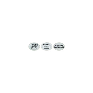 BEP SET-715 Marinco Set of 3 Battery Switch Labels (Start, Emerg Parallel, House)
