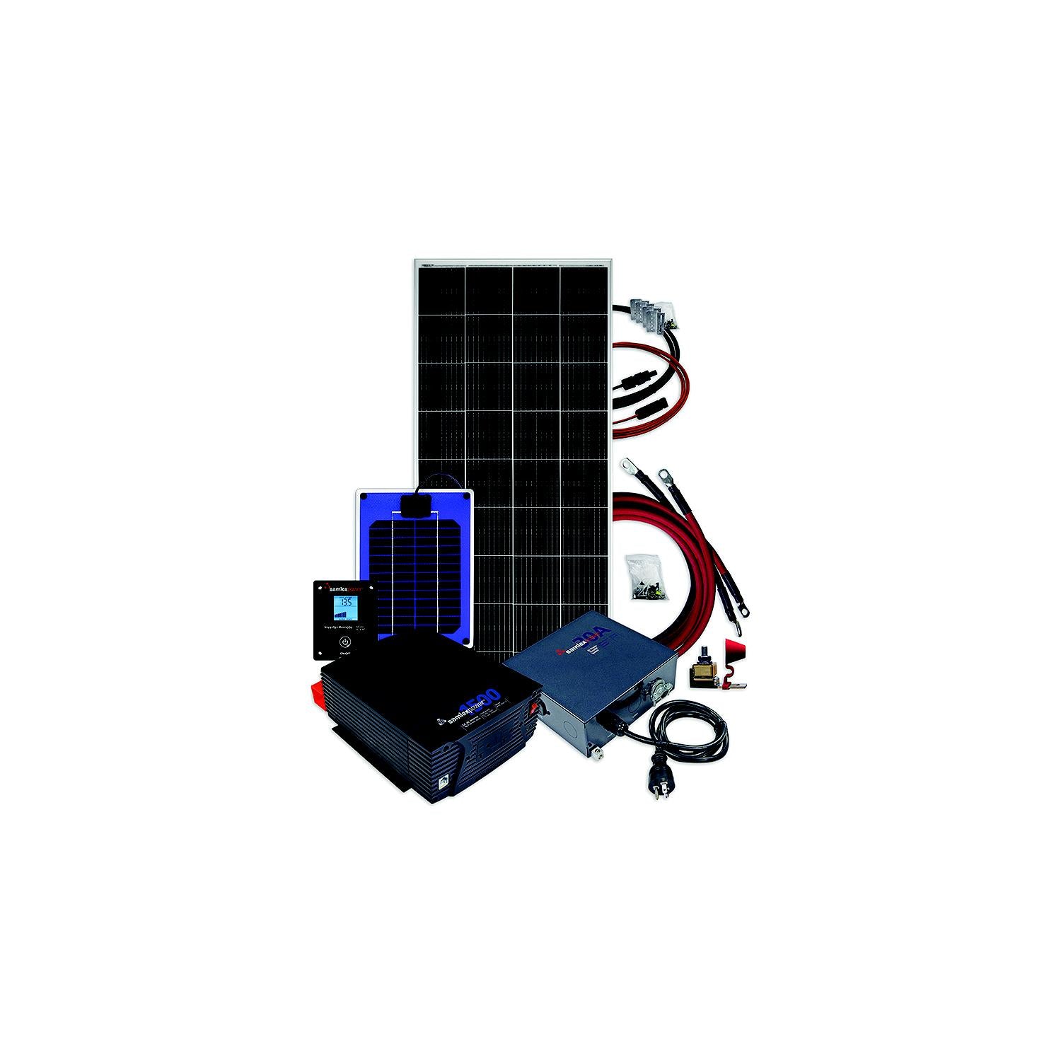 Samlex SPB-EXPLORE200 SPBEXPLORE200 Solar + Power Bundle, Explore 200W Bundle w/1 Panel