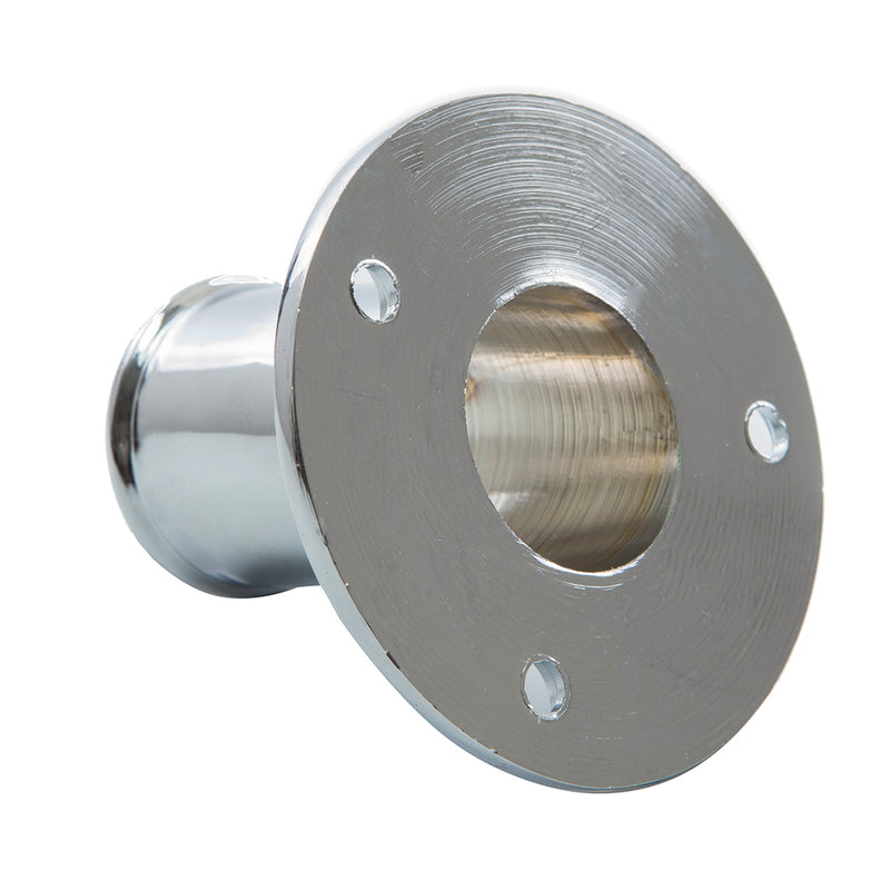 Whitecap Top-Mounted Flag Pole Socket CP/Brass - 1