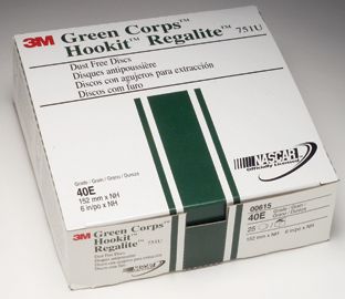 3M 616 6" 36E D/F Green Hookit Discs