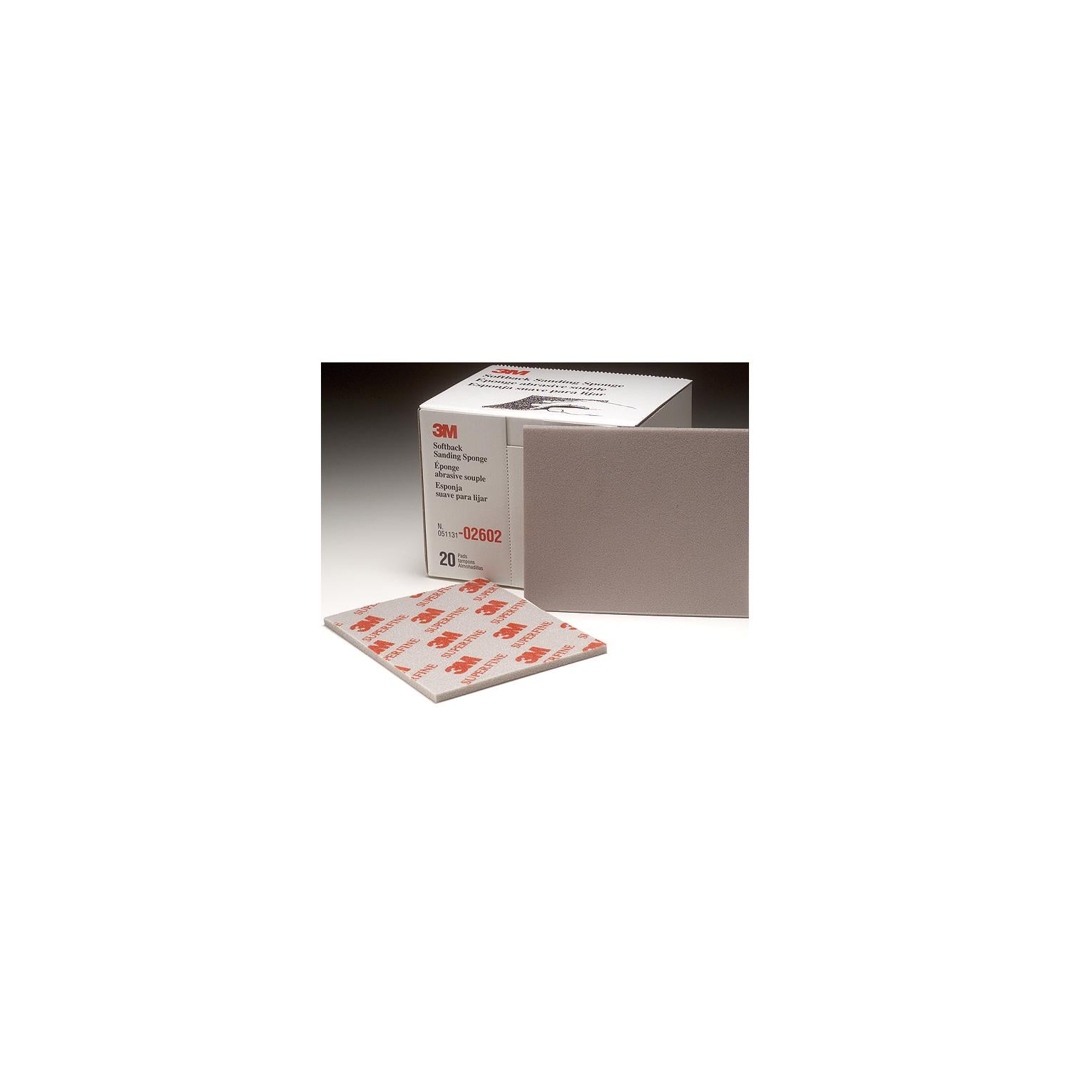 3M 2602 Superfine Sanding Sponge 20/Bx