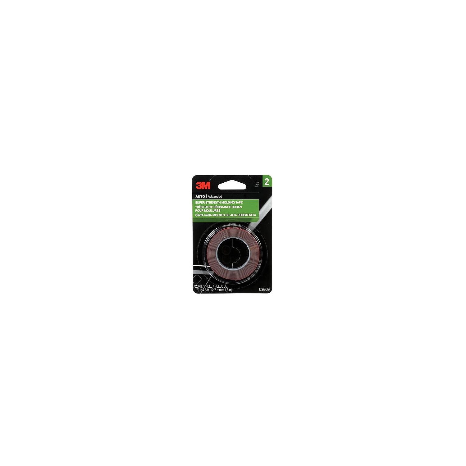 3M 3609 03609 Super Strength Molding Tape, 1/2