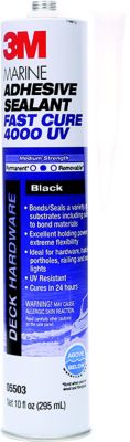 3M 14316 4000UV Fast Cure Sealant, Black, 10 oz. Cartridge