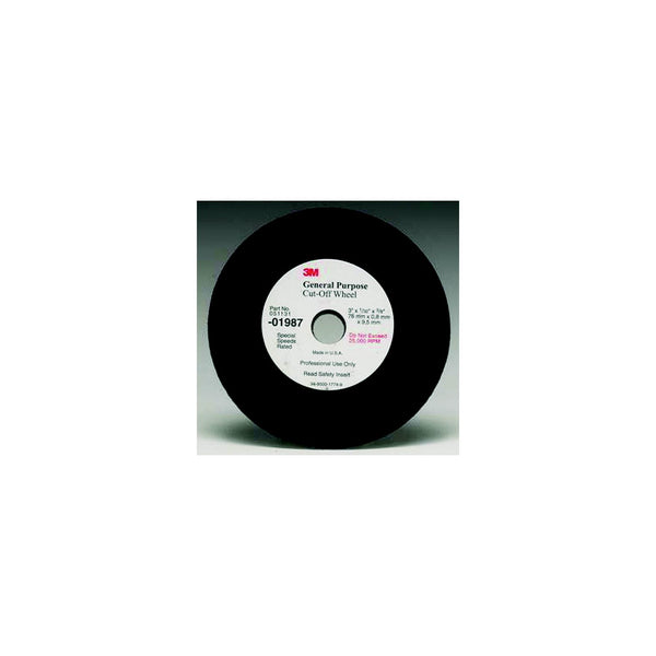 3M 1988 Cut Off Wheel 3" x 1/16 3/8