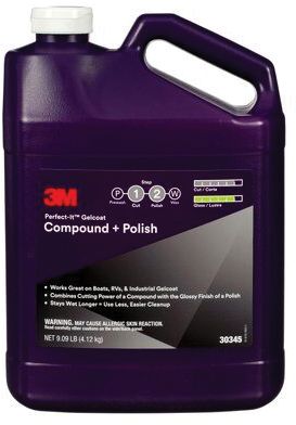 3M 30345 3Mâ„¢ Perfect-Itâ„¢ Gelcoat Compound + Polish, Gallon