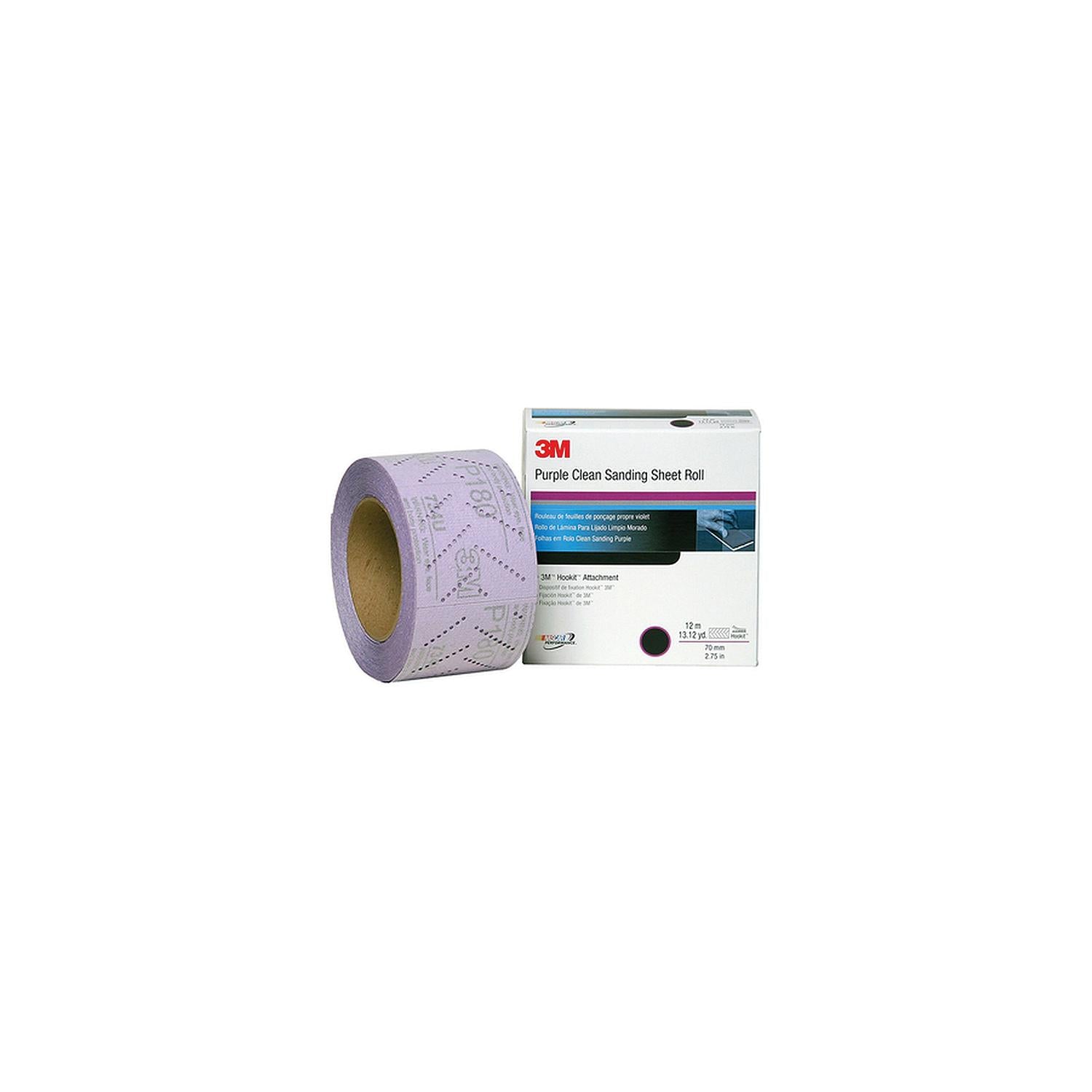 3M 30700 Hookitâ„¢ Purple Clean Sanding Sheet Roll, P800