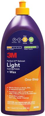 3M 051131-36109 Perfect-Itâ„¢ Gelcoat Light Cutting Compound/Wax, Pt.