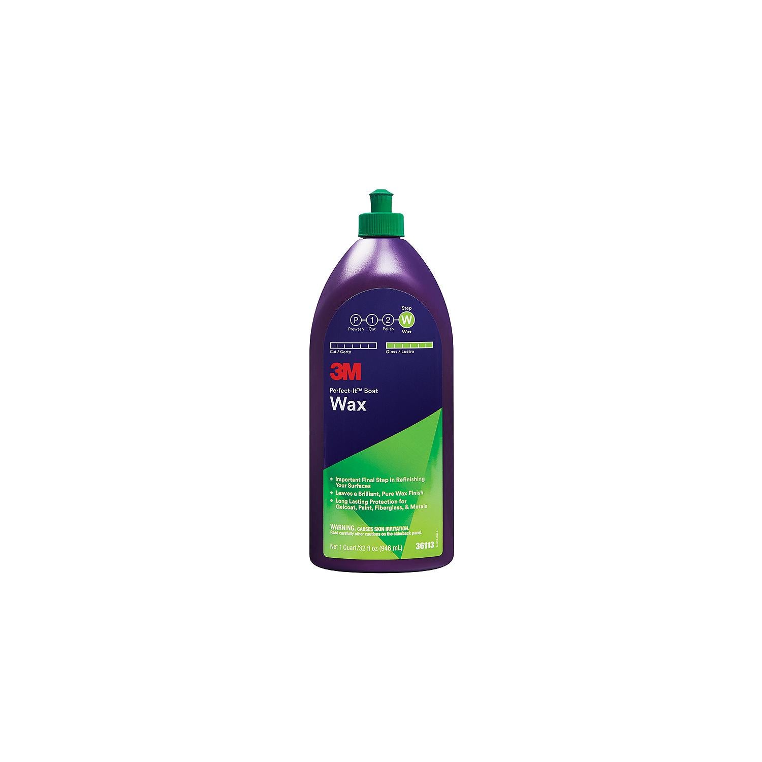 3M 36113 Perfect-Itâ„¢ Boat Wax, Qt.
