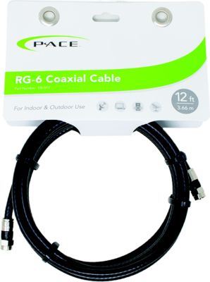 Pace 138-012 138012 RG-6 Coaxial Cable, 12'