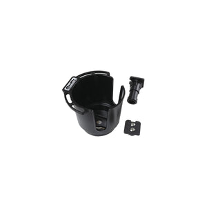 Scotty 311BK XXX Drink Holder w/Bulkhaed/Gunnel/Rod Mt., Black, 12/case