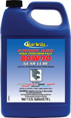 Star brite 27200 Synthetic Blend 80W90 Lower Unit Gear Lube, 1 Gal.