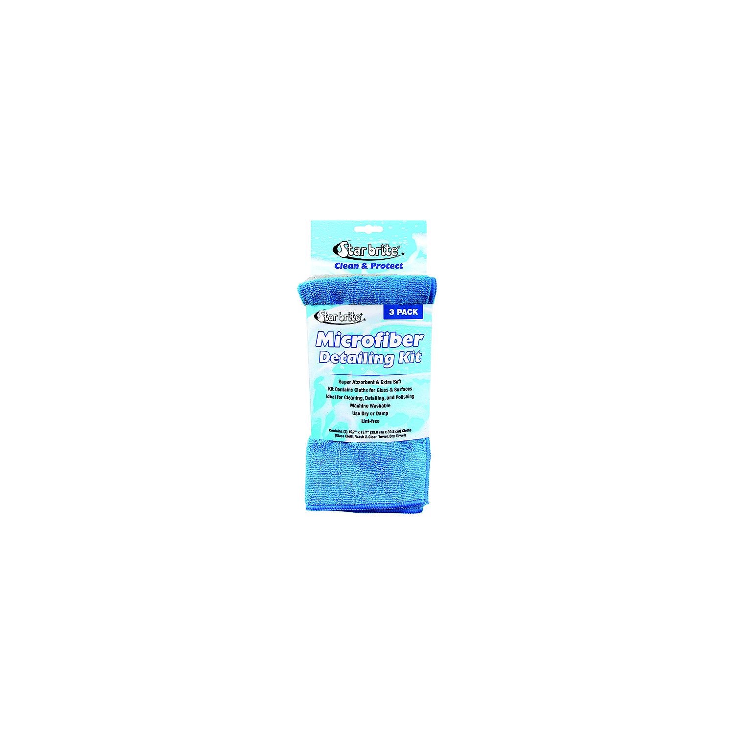 Star brite 40079 Starbrite Microfiber Detailing Kit, 3/pk