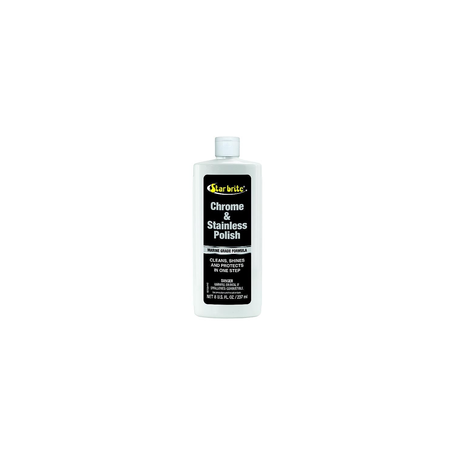Star brite 82708 Chrome & Stainless Steel Polish, 8 oz.