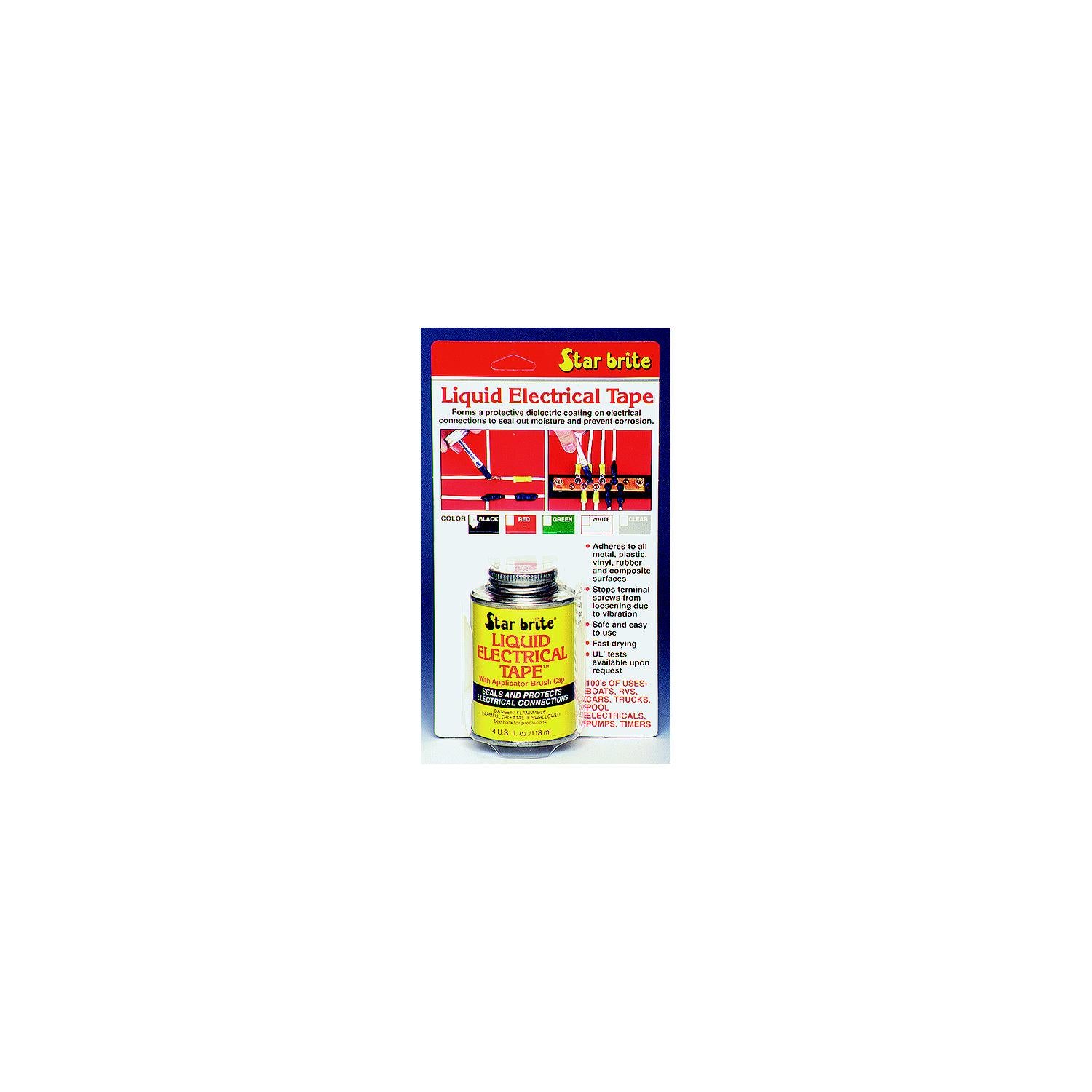Star brite 084108B Liq. Electric Tape Clear 4 oz.