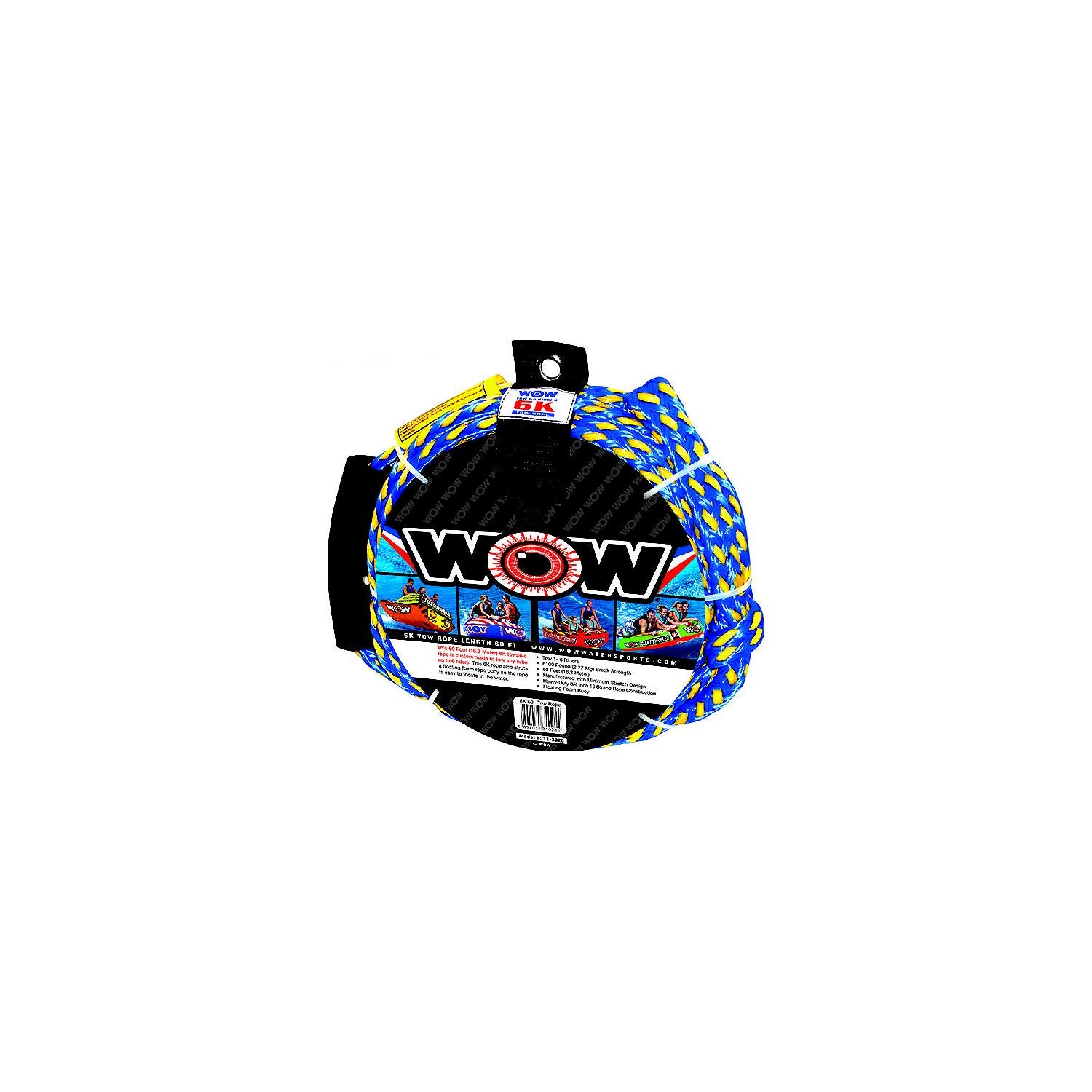 WOW Watersports 3020-11-01 00:00:00 Towable Tow Rope, 60', 6 Riders