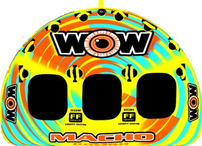 WOW Watersports 16-1030 Macho Towable, 1-3 Riders