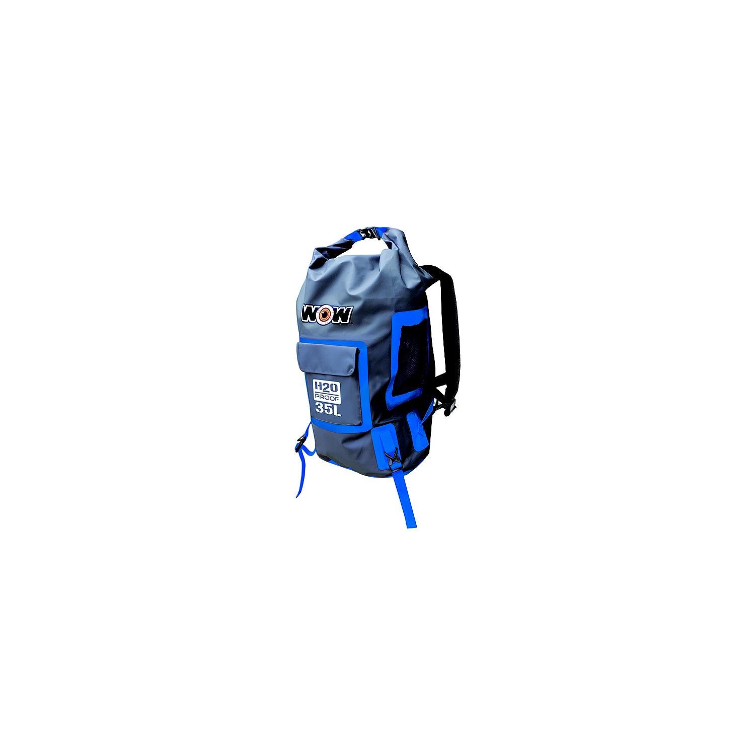 WOW Watersports 18-5110B H2O Proof Dry Backpack, 35L, Blue