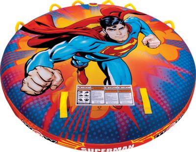 WOW Watersports 22-WTO-3928 22WTO3928 Superman Soft Top Decktube Towable, 1-3 Riders