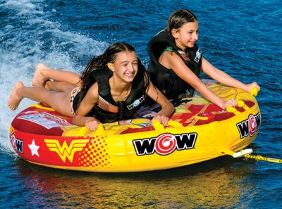 WOW Watersports 22-WTO-3929 22WTO3929 Wonder Woman Soft Top Deck Tube Towable, 1-2 Riders