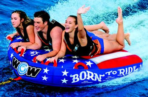 WOW Watersports 22-WTO-3982 22WTO3982 Born To Ride Towable, 1-3 Riders