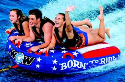 WOW Watersports 22-WTO-3982 22WTO3982 Born To Ride Towable, 1-3 Riders