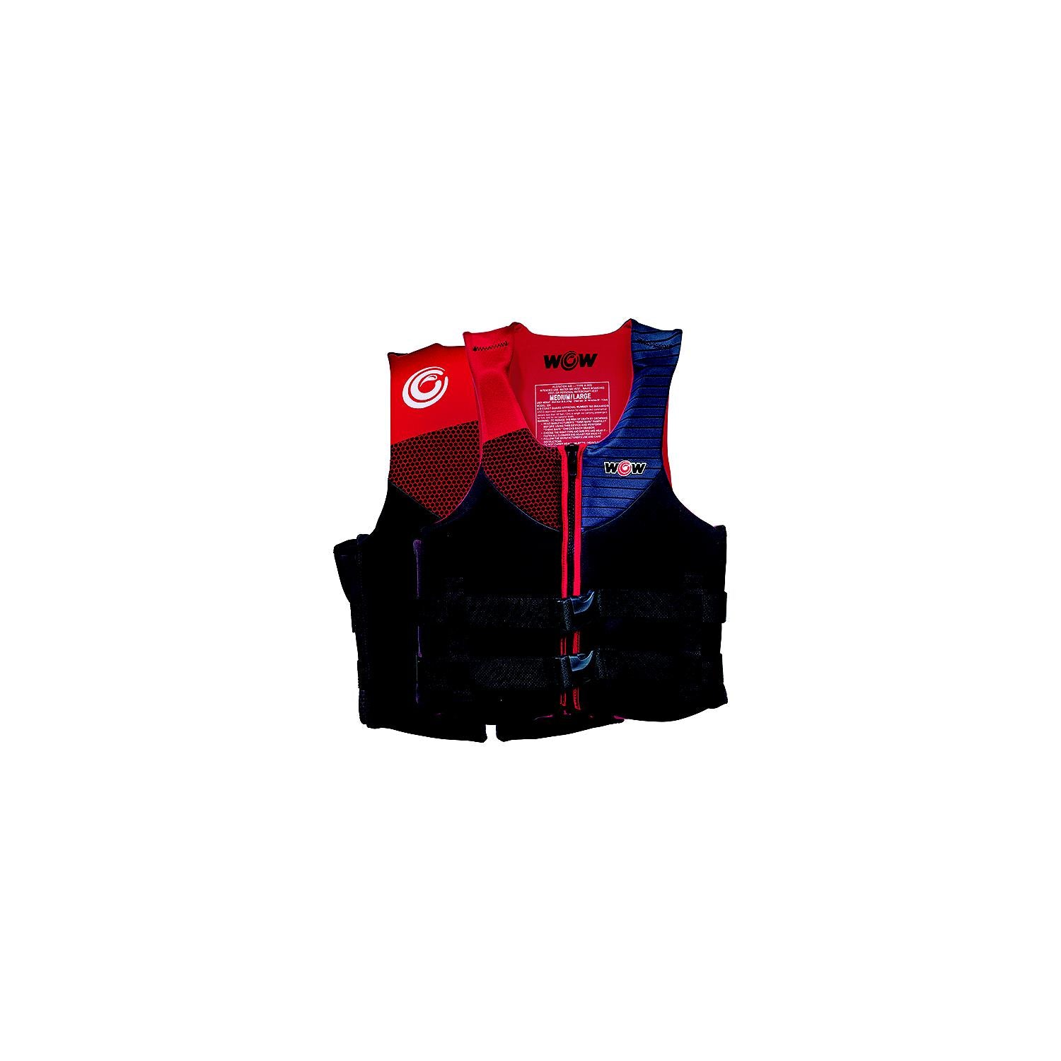 WOW Watersports 23-WLV-4966 23WLV4966 Feel Good Life Vest, Red Lg/XL