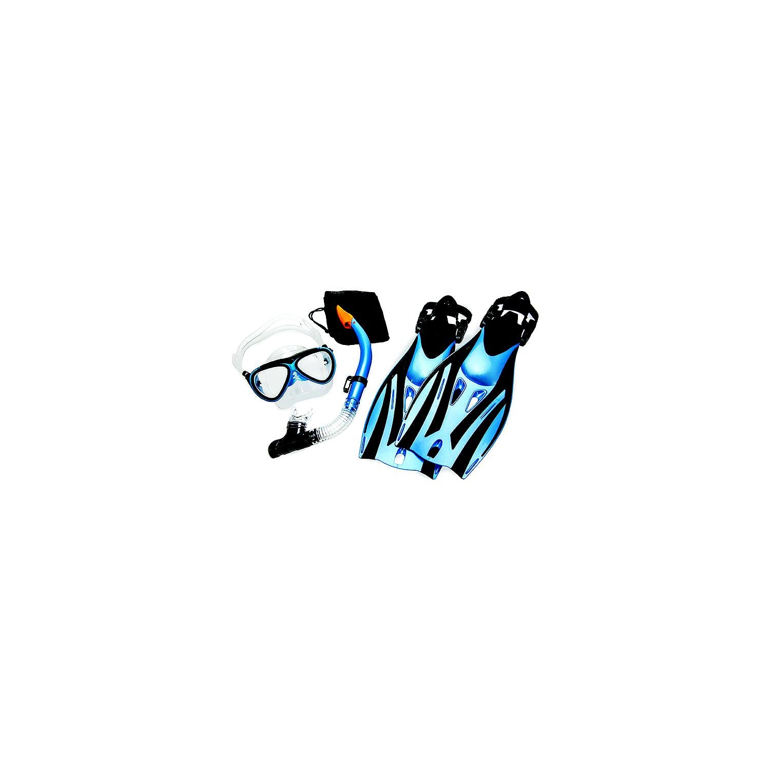 Aqua-Leisure Recreation DPX5976S1L Aqua Leisure Ion Junior 5 Piece Dive Set, Blue