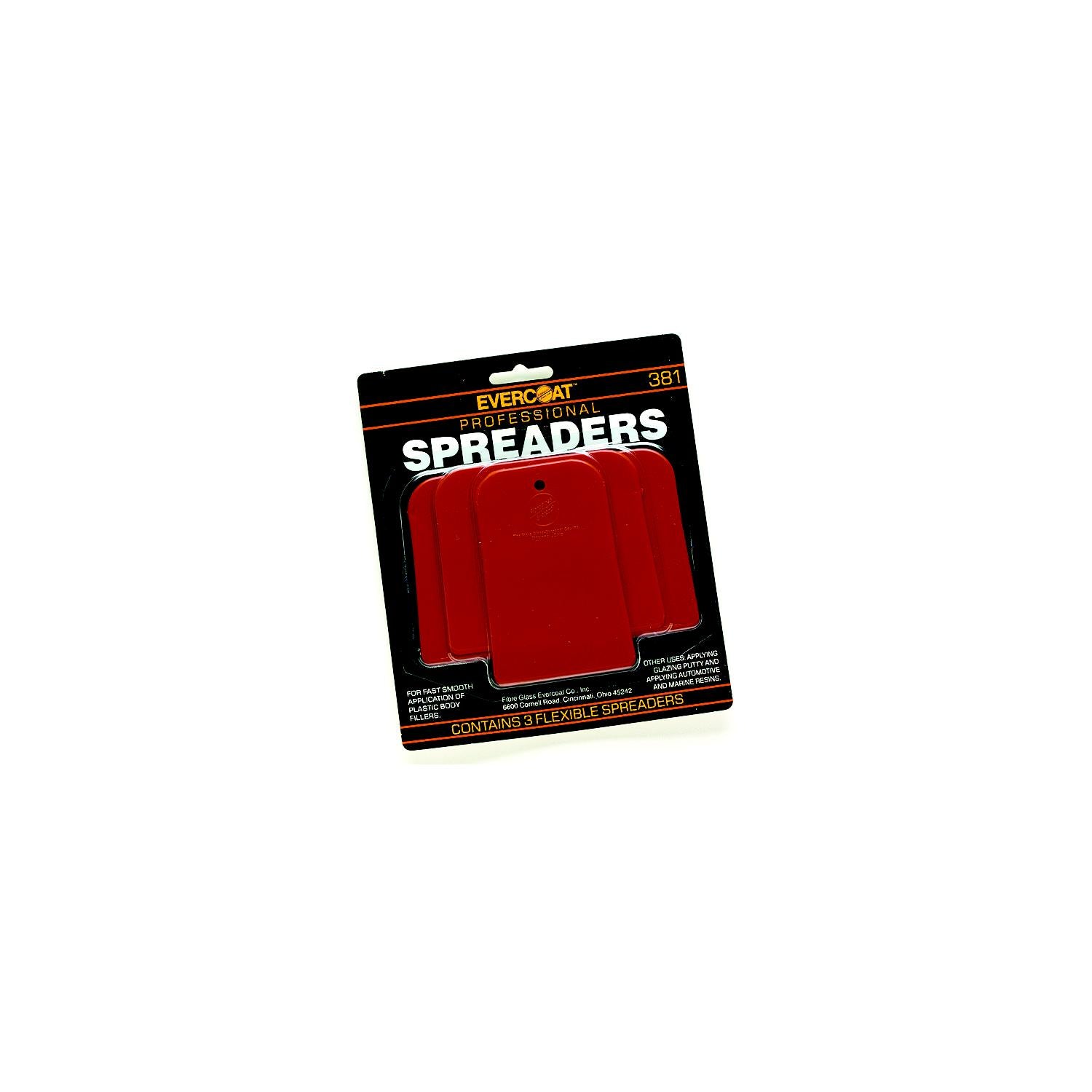 Evercoat 1100381 Plastic Spreader Kit (3/Cd)