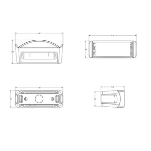 Lumitec Contour Series Inset Navigation Light - Stern White [101576]