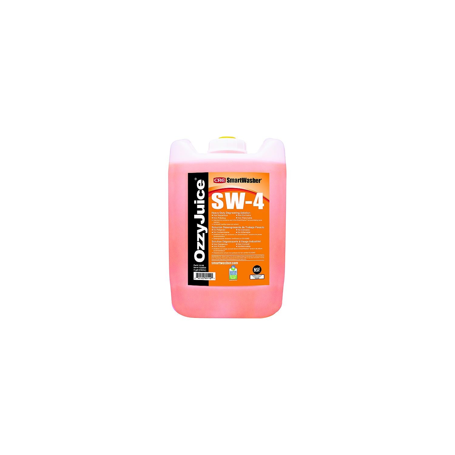 CRC 14148 OzzyJuiceÂ® SW4 Heavy Duty Degreasing Solution, 5 Gal.