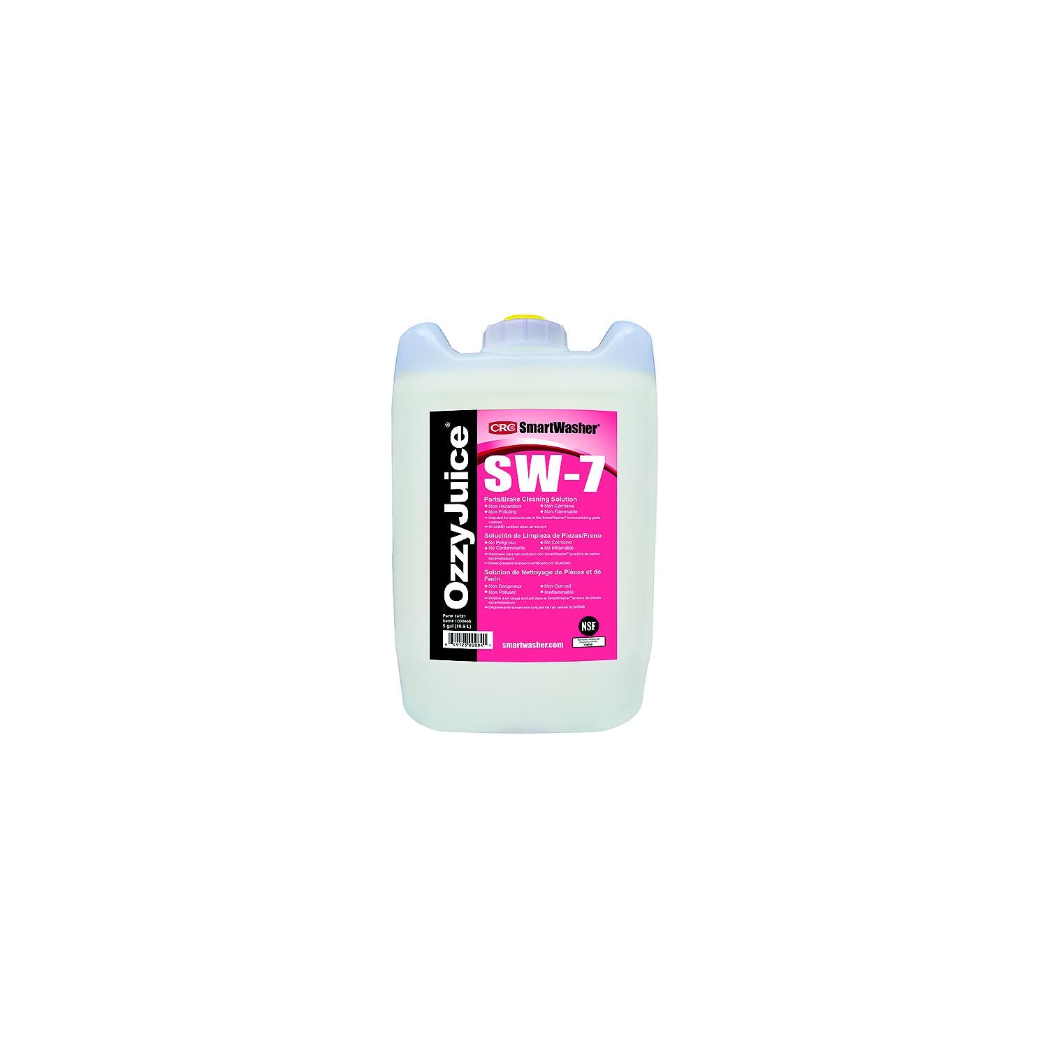 CRC 14721 OzzyJuiceÂ® SW7 Parts/Brake Cleaning Solution, 5 Gal.