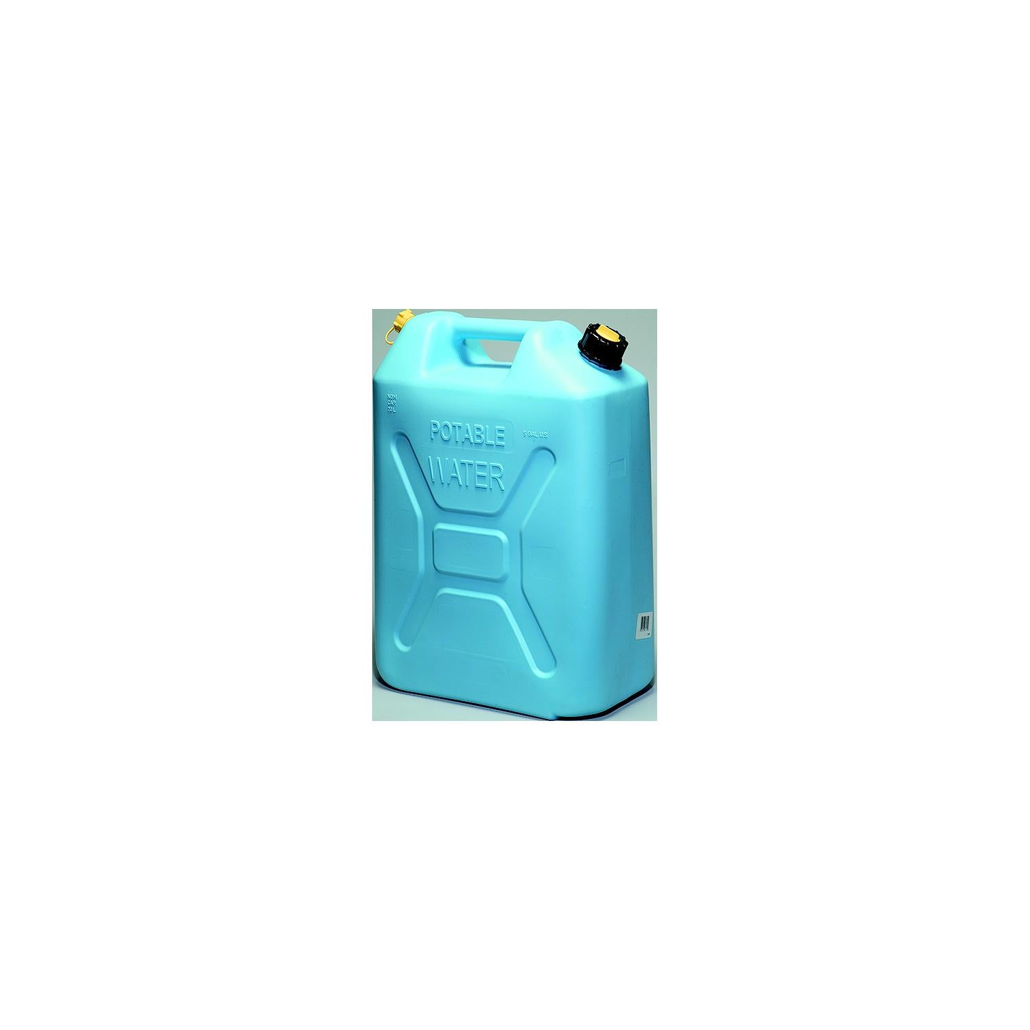 Scepter 4933 004933 Manual Vent Military Style Water Jerry Can w/CRC, 5.3 Gal./20L, Light Blue