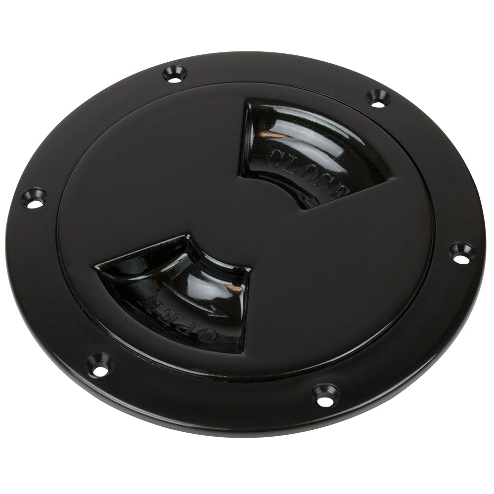 Sea-Dog Smooth Quarter Turn Deck Plate - Black - 4