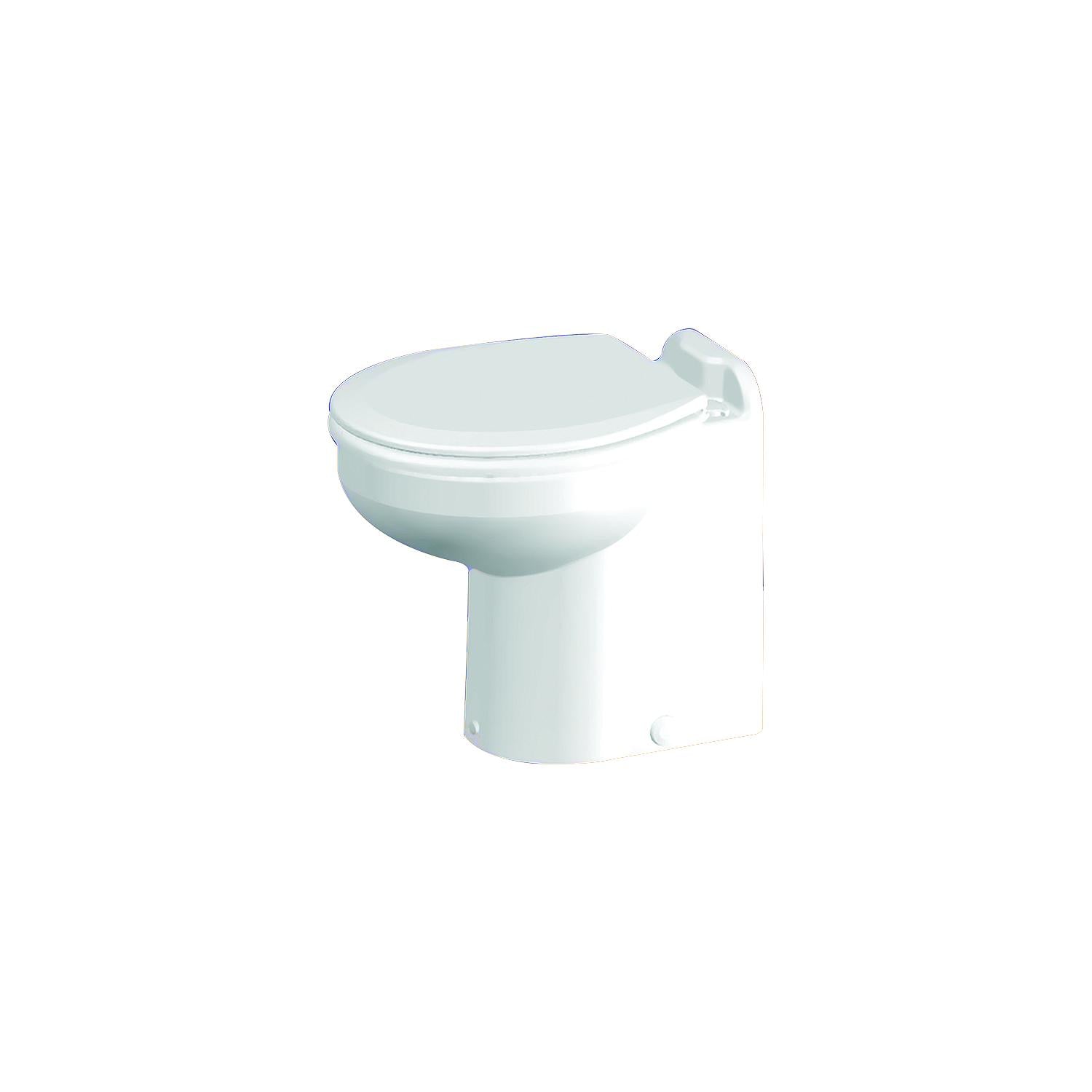Raritan Engineering 221HR012 Marine Eleganceâ„¢ Straight Back, Raw Water, Low Profile 12V Toilet, White
