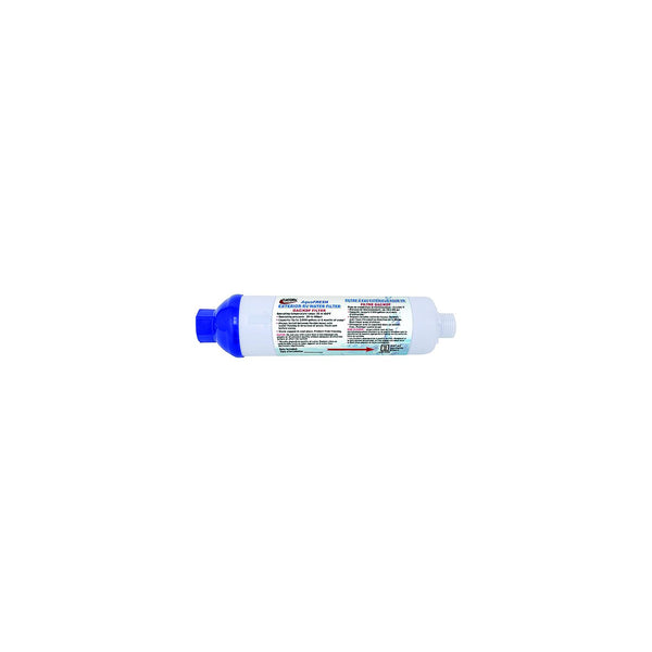 Valterra A01-1132VP A011132VP AquaFresh Replacement Exterior RV Water Filter w/Hose Connections, 2/pk