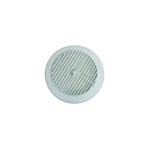 Valterra A10-3355VP 4" Louvered Heating & A/C Register, White