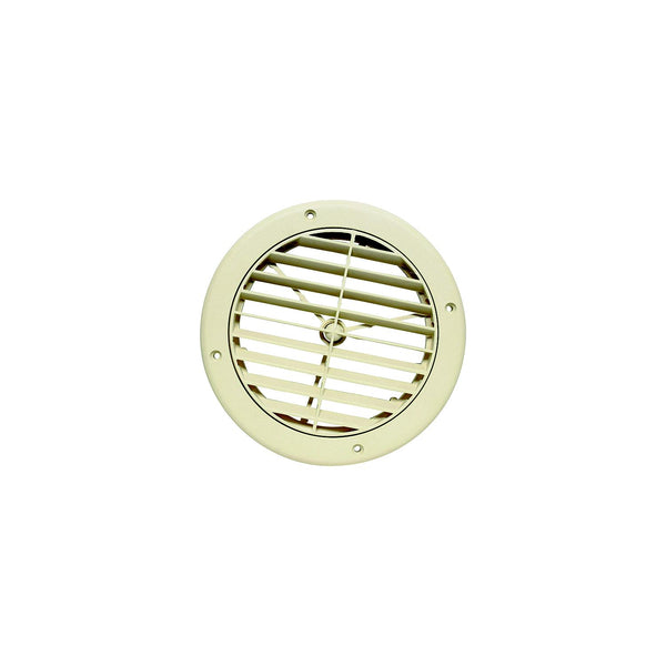 Valterra A10-3362VP 5" Louvered A/C Vent, Light Beige